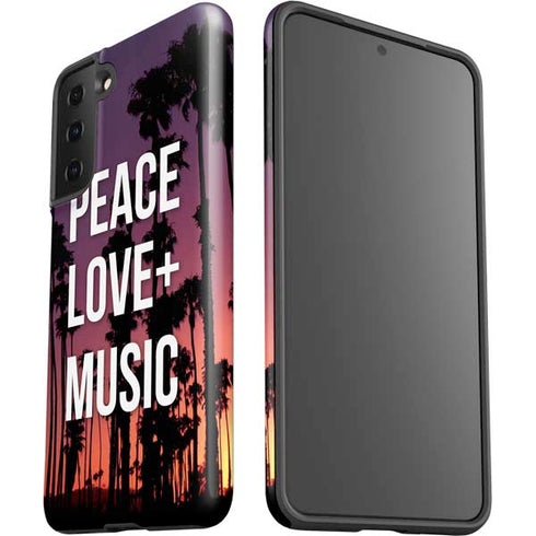 Peace Love And Music Galaxy S21 FE Pro Case