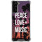 Peace Love And Music Galaxy S21 Plus 5G Clear Case
