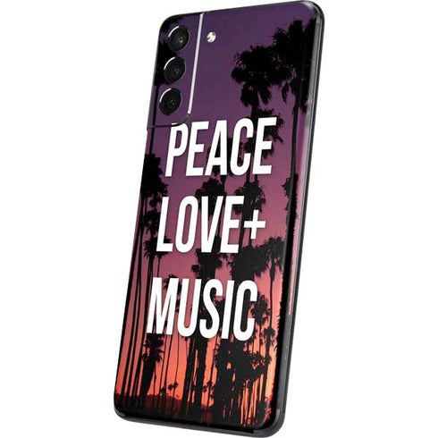 Peace Love And Music Galaxy S21 Plus 5G Skin