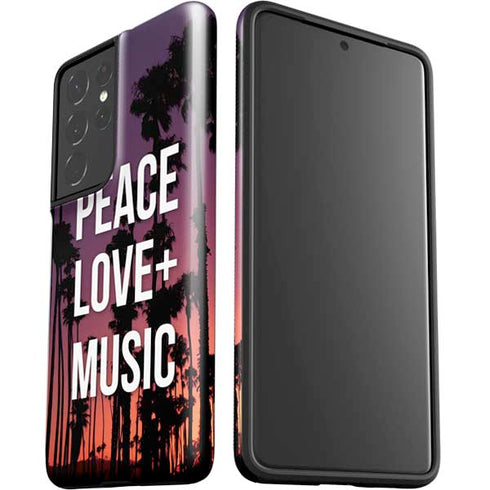 Peace Love And Music Galaxy S21 Ultra 5G Pro Case