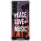 Peace Love And Music Galaxy S22 Clear Case