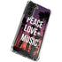 Peace Love And Music Galaxy S22 Clear Case
