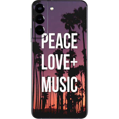 Peace Love And Music Galaxy S22 Plus Skin