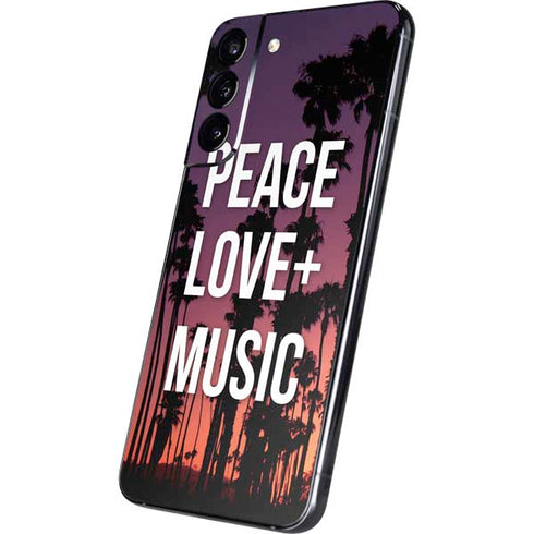 Peace Love And Music Galaxy S22 Plus Skin