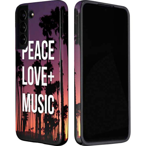 Peace Love And Music Galaxy S22 Pro Case