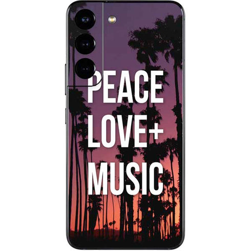 Peace Love And Music Galaxy S22 Skin