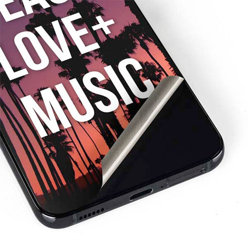 Peace Love And Music Galaxy S22 Skin