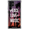 Peace Love And Music Galaxy S22 Ultra Clear Case