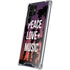 Peace Love And Music Galaxy S22 Ultra Clear Case