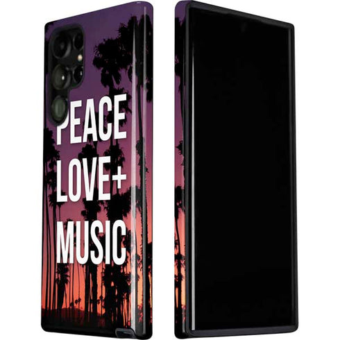 Peace Love And Music Galaxy S22 Ultra Pro Case