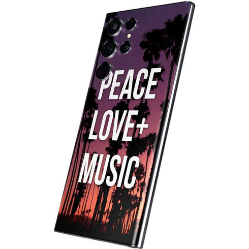 Peace Love And Music Galaxy S22 Ultra Skin