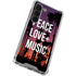 Peace Love And Music Galaxy S23 Clear Case