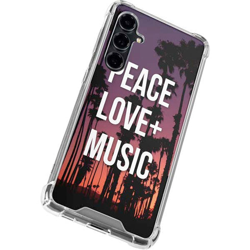 Peace Love And Music Galaxy S23 FE Clear Case