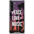 Peace Love And Music Galaxy S23 Plus Clear Case