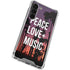 Peace Love And Music Galaxy S23 Plus Clear Case