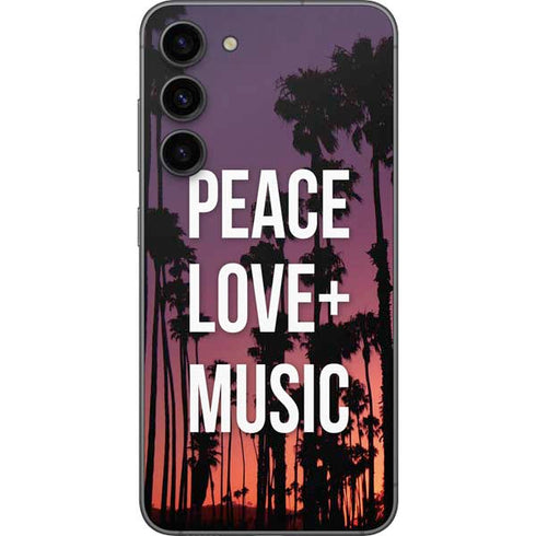 Peace Love And Music Galaxy S23 Plus Skin