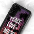 Peace Love And Music Galaxy S23 Plus Waterproof Case