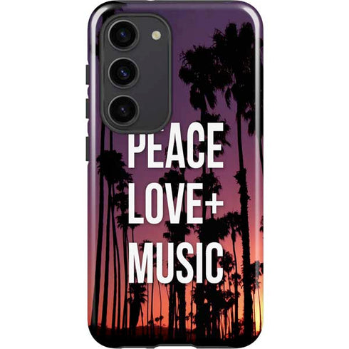 Peace Love And Music Galaxy S23 Pro Case