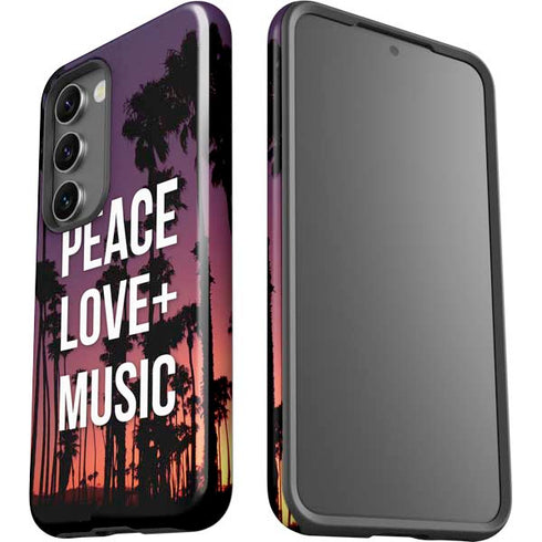 Peace Love And Music Galaxy S23 Pro Case