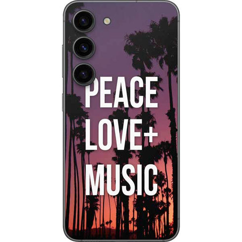 Peace Love And Music Galaxy S23 Skin