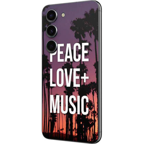 Peace Love And Music Galaxy S23 Skin