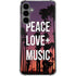 Peace Love And Music Galaxy S24 Plus Clear Case
