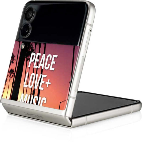 Peace Love And Music Galaxy Z Flip3 5G Skin