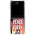 Peace Love And Music Galaxy Z Flip5 5G Clear Case