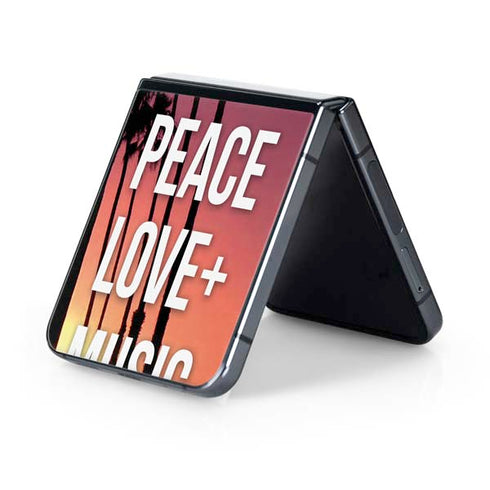 Peace Love And Music Galaxy Z Flip5 5G Skin