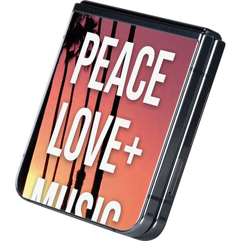 Peace Love And Music Galaxy Z Flip5 5G Skin