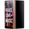 Peace Love And Music Galaxy Z Fold2 5G Skin