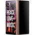 Peace Love And Music Galaxy Z Fold2 5G Skin