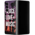 Peace Love And Music Galaxy Z Fold4 5G Skin