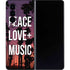Peace Love And Music Galaxy Z Fold4 5G Skin