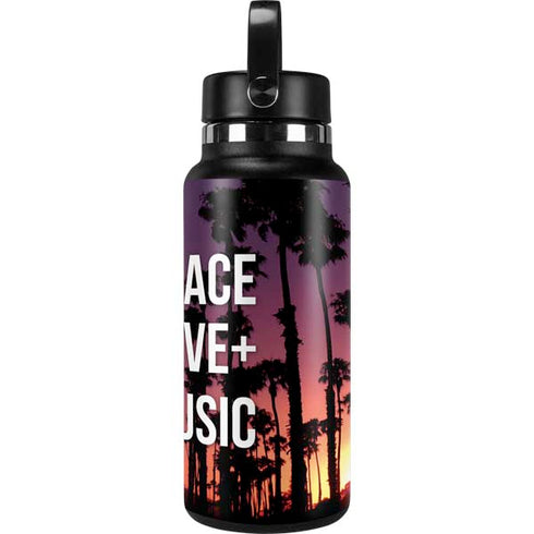 Peace Love And Music Hydro Flask 32oz Wide Mouth Skin