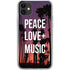 Peace Love And Music iPhone 11 Clear Case