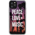 Peace Love And Music iPhone 11 Pro Clear Case