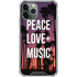 Peace Love And Music iPhone 11 Pro Max Clear Case