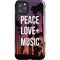 Peace Love And Music iPhone 11 Pro Max Impact Case