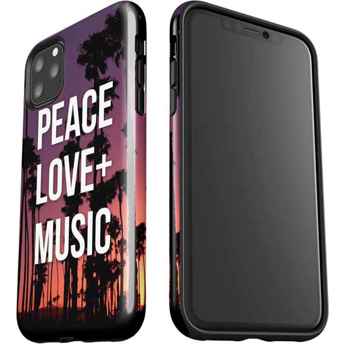 Peace Love And Music iPhone 11 Pro Max Impact Case