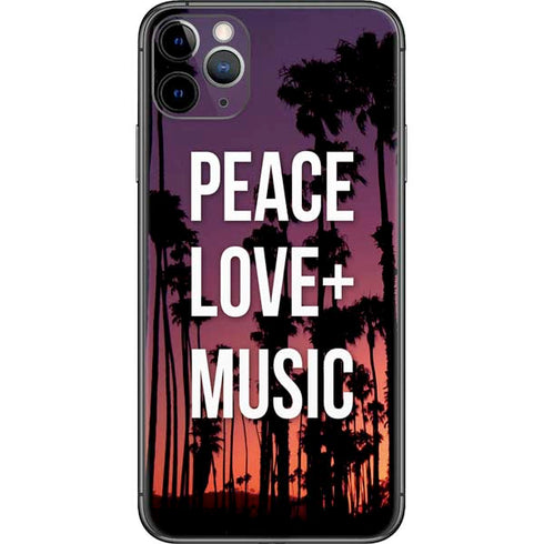 Peace Love And Music iPhone 11 Pro Max Skin