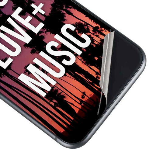 Peace Love And Music iPhone 11 Skin