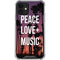 Peace Love And Music iPhone 12 Clear Case