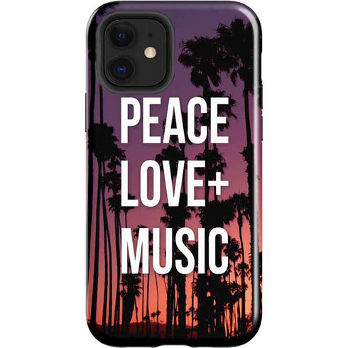 Peace Love And Music iPhone 12 Impact Case