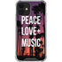 Peace Love And Music iPhone 12 Mini Clear Case