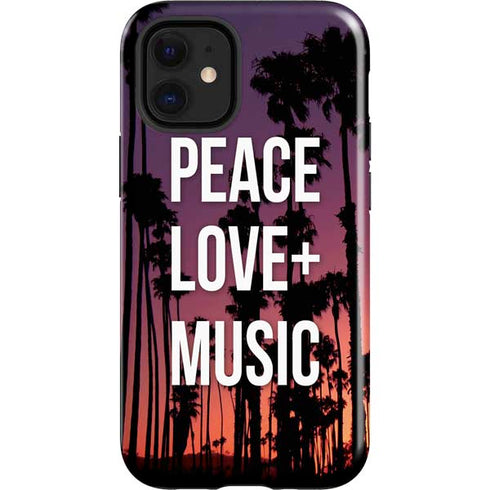 Peace Love And Music iPhone 12 Mini Impact Case