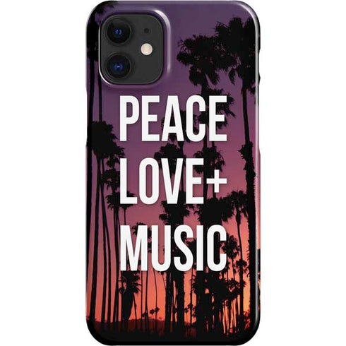Peace Love And Music iPhone 12 Mini Lite Case