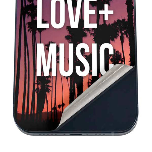 Peace Love And Music iPhone 12 Mini Skin