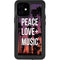 Peace Love And Music iPhone 12 Mini Waterproof Case