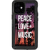 Peace Love And Music iPhone 12 Mini Waterproof Case